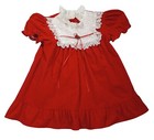 Red Original Vintage Dresses for Girls 4T Size