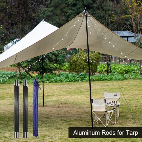 12 Sections Fiberglass Tent Poles Flexible Outdoor Camping Hiking Canopy Rod 7mm - Picture 4 of 10