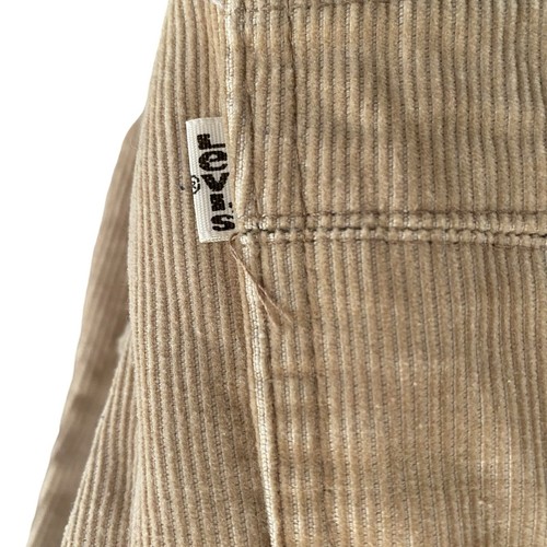 VTG 60's/70's Levi's 504 Corduroy Pants White Tab Boot/Flare Sz 29 Pocket Design