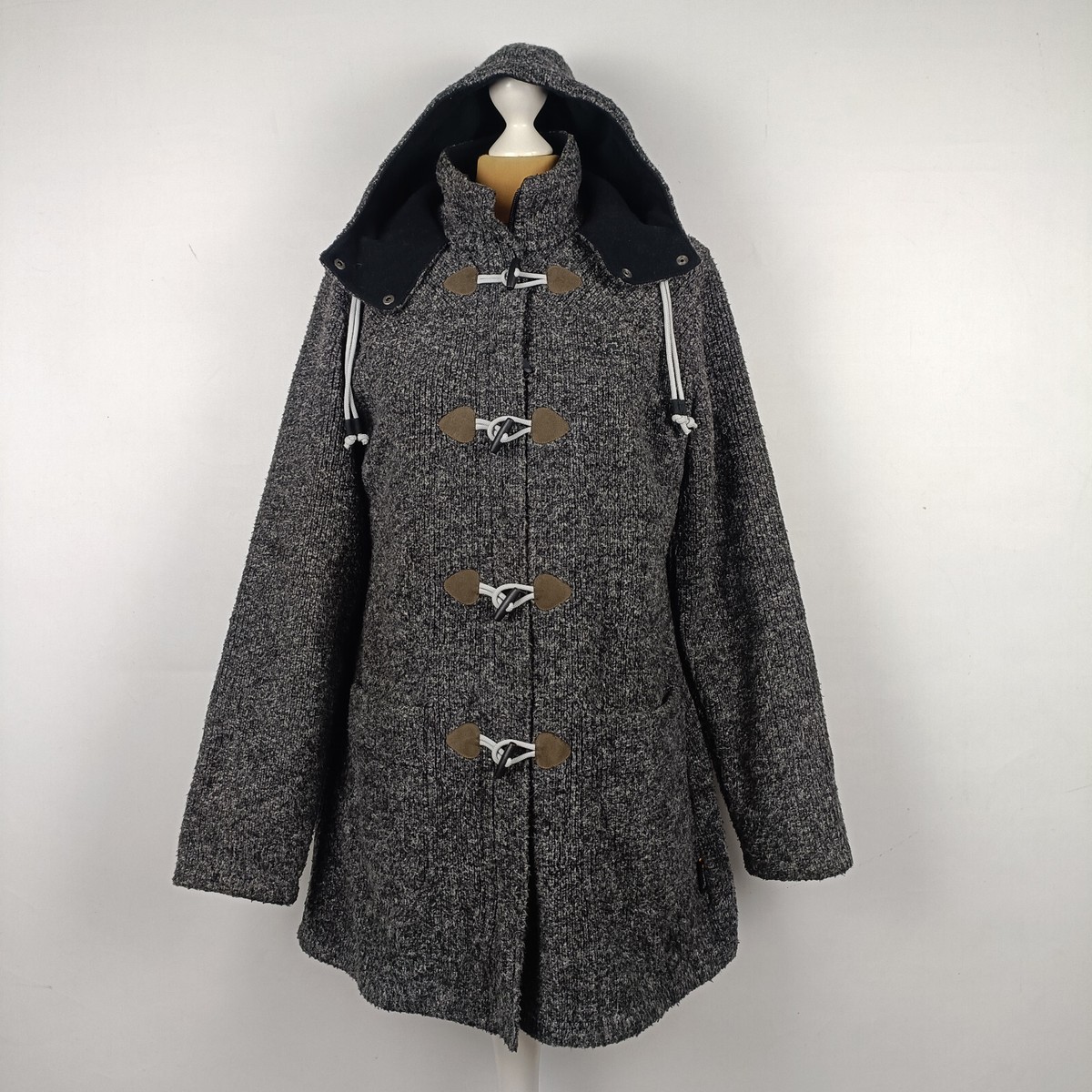 JACK WOLFSKIN NANUK300 Women's Gray Duffle Coat size M