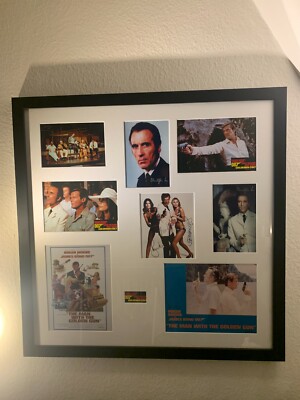 Einzelstück 6x Autogramme ROGER MOORE JAMES BOND 007 CHRISTOPHER LEE mit COA