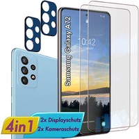FüR Samsung Galaxy A72 Display+Kamera Schutzglas Panzerfolie Linsen Glas Schutz