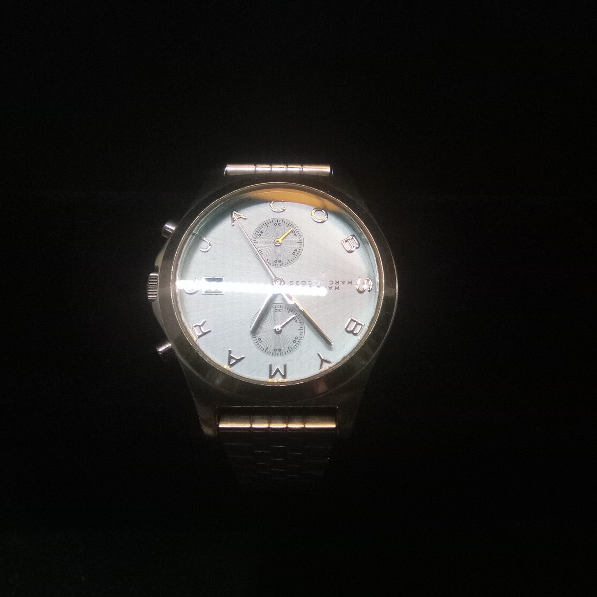 MARC JACOBS 時計 Marc by Marc Jacobs Mens Watch Chronograph Light Blue Silver Tone