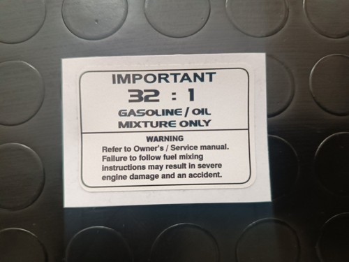kawasaki KX 80 Mixture Fuel Warning Decal Sticker Graphic KX80 60 125 250 500