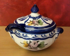 Moutardier en faïence