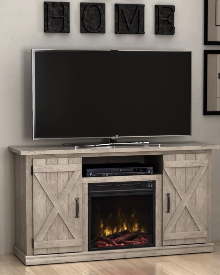 With Sliding Barn Doors For 55 Inch Tv