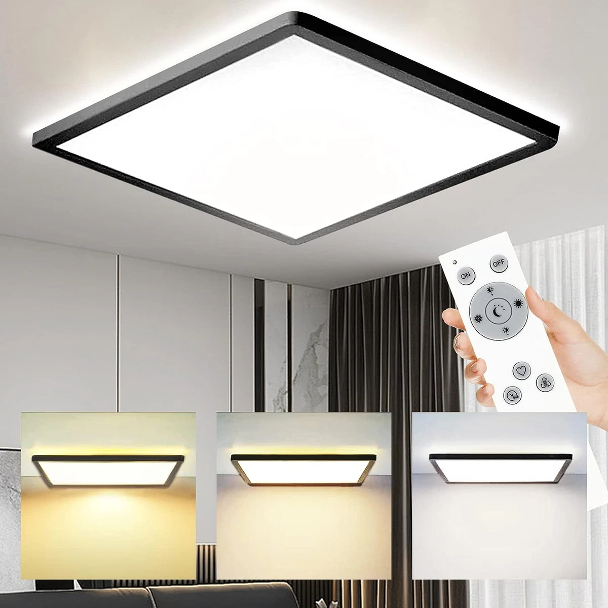 36w Bedroom Ceiling Lights With Remote