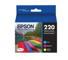 Epson 220 3pk Combo Ink Cartridges - Cyan,Magenta,Yellow (In Date) NEW !!!