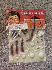 Vintage Halloween Makeup Kit Magic Scar Latex Prosthetic Gross Out