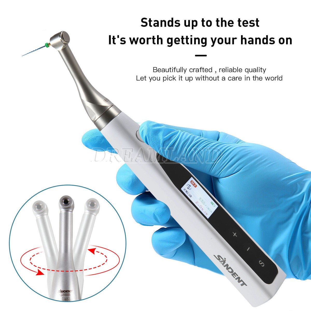 Dental Endo Motor 360° 16:1 Contra Angle Built in Apex Locator /6