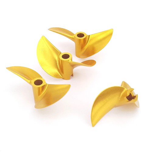 RC Speed Boat Propeller CNC 4.76mm 3/16" P1.6 40-45mm Prop CW CCW Aluminum Prop - Imagen 19 de 24