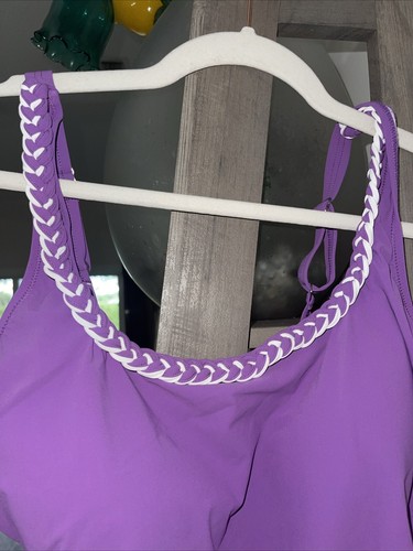 Gottex Tankini Top NWT Warm Purple Size 14 $104 - Picture 4 of 9