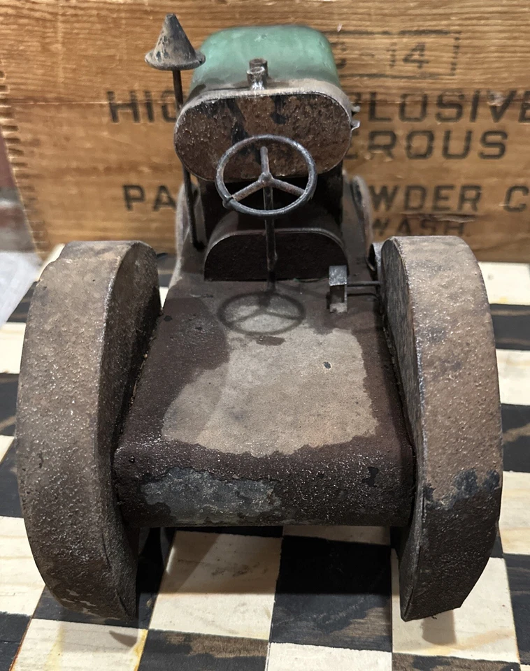 Handmade Metal Antique Tractor Model** ONE OF A KIND!** - Image 4 of 4