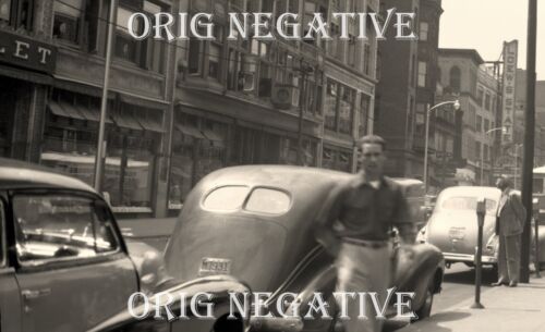 1940er Foto Neg Providence RI Rhode Island Weybosset Straßenszene Innenstadt 1947 - Bild 2 von 3