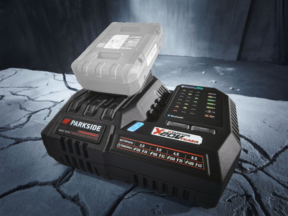 Parkside PLGS 2012 Caricabatterie caricatore 20V 12 Ah Bluetooth Wifi