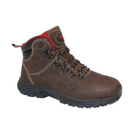 Avenger Safety Footwear A7421 Men's 6 In Aluminum Toe 6-Inch Work Boot, Brown,