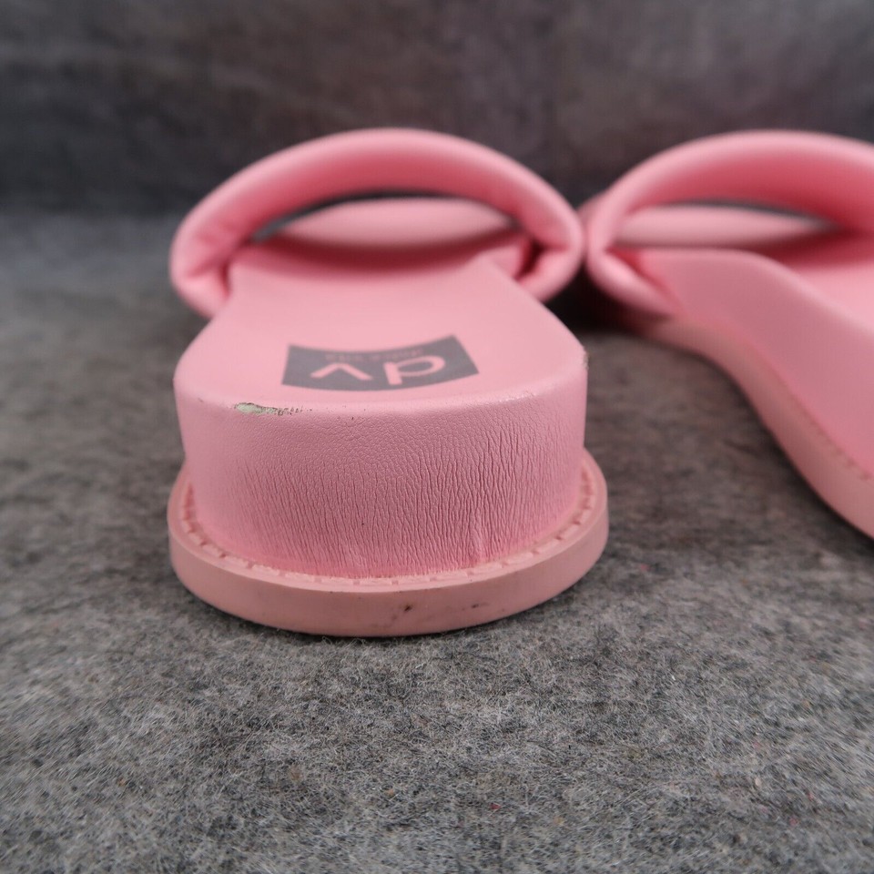Dolce Vita Shoes Womens 9 Sandal Slides Fashion Pink Slip On Bandage