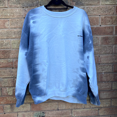 Iets Frans Urban Outfitters Krawatte Farbstoff Sweatshirt grau und weiß