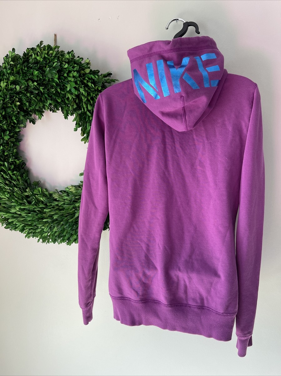 NIKE the Athletic Department Purple Metallic Blue FIRED UP Hoodie Size M  ❤️kw9m2 | eBay