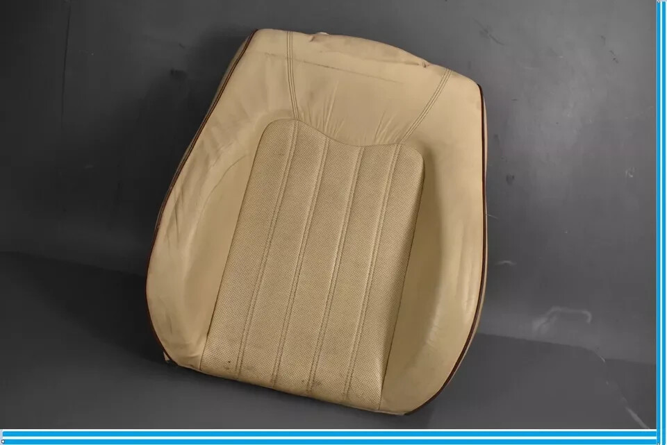 03-08 Maserati Quattroporte M139 Front Left Side Top Upper Seat Cushion Tan OEM