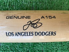 LOS ANGELES DODGERS JOSH STOWERS GAME USED BASEBALL BAT