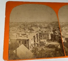 Rare Antique Victorian American Lynn & Swampscott MA High Rock Stereoview Photo!