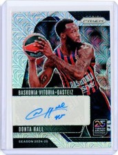 2024-25 Panini Prizm Euroleague DONTA HALL Baskonia MOJO AUTO Autograph 8/25