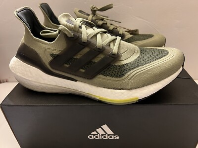 adidas ultraboost 21 running shoe orbit green Mens sz 11 Nib | eBay