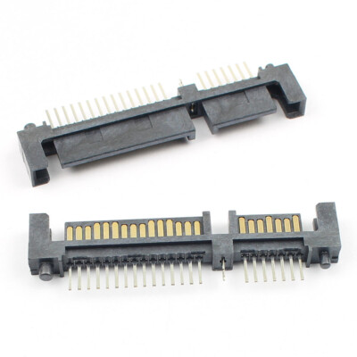 5Pcs Sata 7+15 22 Pin Interface Socket Connector Straight Male For Hard Drive