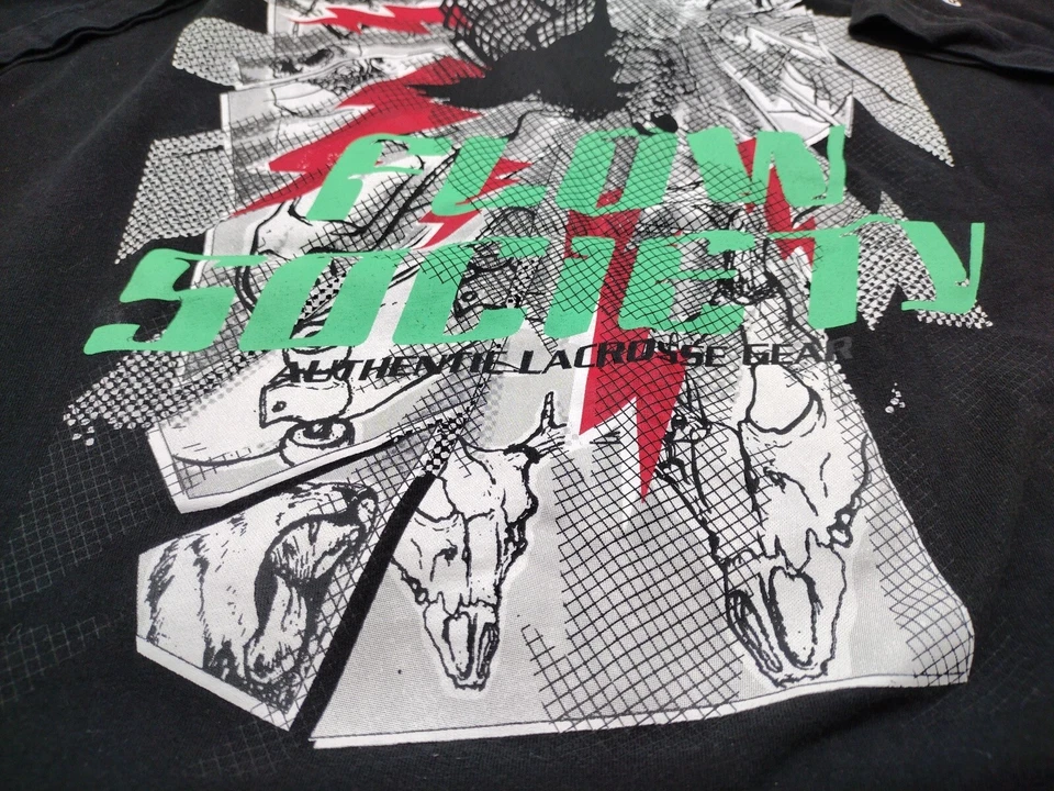 Flow Society - Camiseta gráfica negra Art Flow "Stand Up and Fight" talla grande Foto 3 de 4