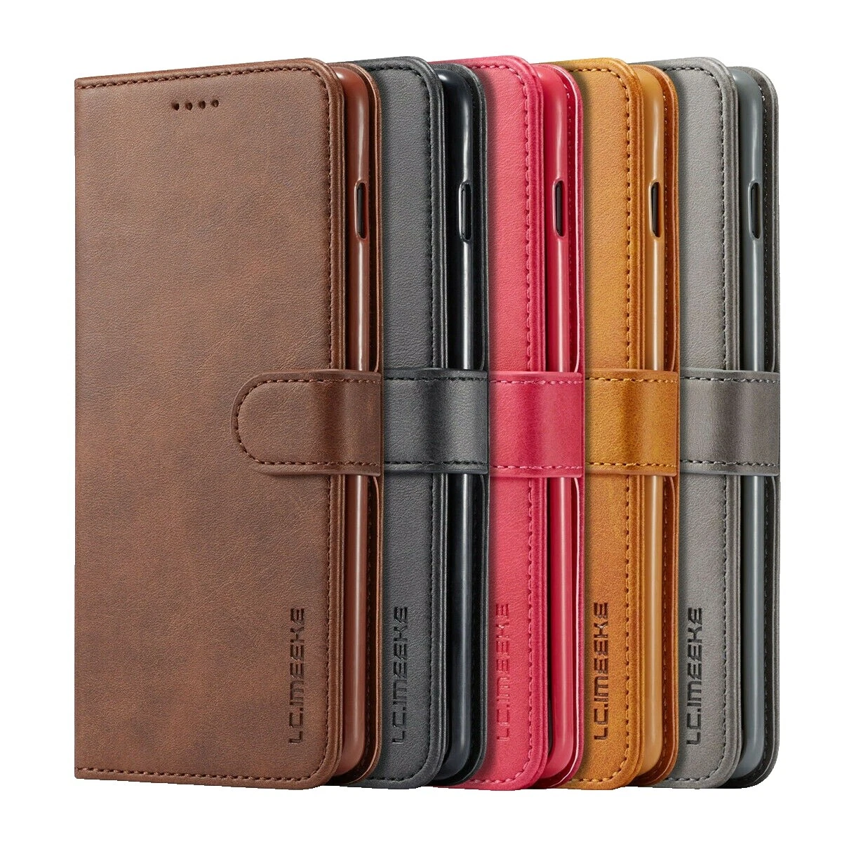 Leather Cell Phone Wallet Cases for Apple iPhone SE