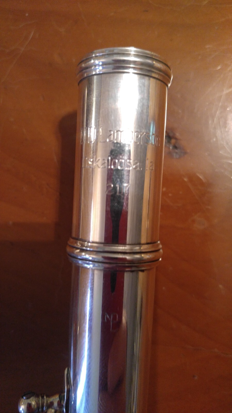 Lamberson Handmade Flute S/N 217 Silver w/Gold Embouchure Plate eBay