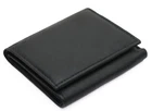 MENS RFID BLOCKING REAL LEATHER BLACK TRIFOLD WALLET CREDIT CARD & ID HOLDER 185
