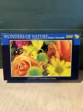 WONDERS OF NATURE Flowers Sunset Landscape 500pc Jigsaw Puzzle - NEW and SEALED