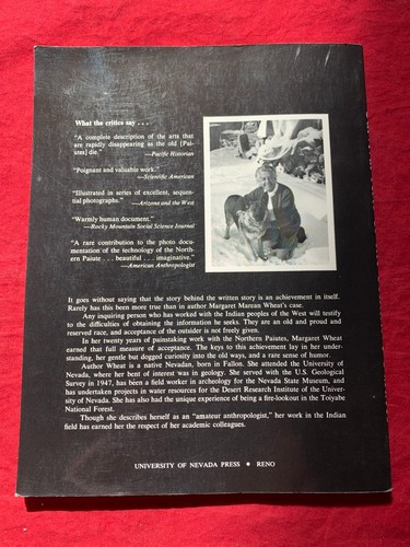 MARGARET M. WHEAT SURVIVAL ARTS OF THE PRIMITIVE PAIUTES BOOK LIKE NEW - Picture 4 of 4