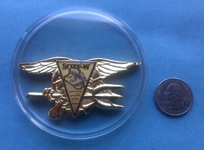 #ad NAVAL SPECIAL WARFARE CHALLENGE COIN SPECIAL OPERATIONS TASK FORCE WEST IRAQ $525.00
