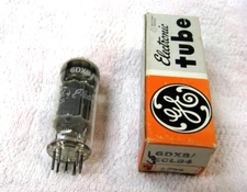 6DX8 TUBE GE NIB/NOS TESTS STRONG W/SENCORE CHECKER, IN ORIG. BOX,  SHIPS FREE