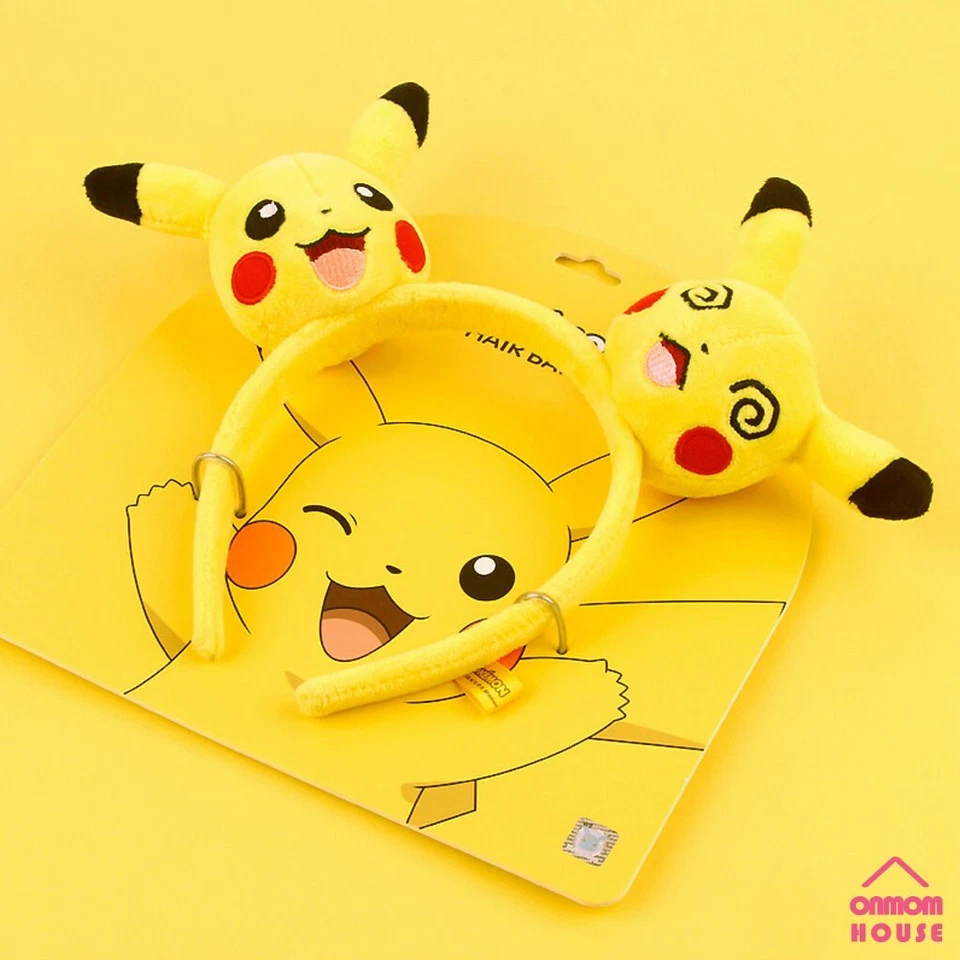 Pokemon Round & Round Pikachu Head Hair Band Accessories Cosplay Costume - Image 2 of 2