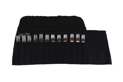 12-teiliges Robert Welch Edelstahl Gabel Besteck Set im Stoffpaket
