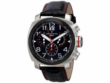 NEW Christian Van Sant CV3AU1 Men's Grand Python Chrono Silver/Black Watch 100m