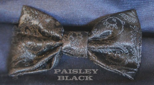 BOY'S Toddler Bow Tie Color BLACK/WHITE/CHAMPAGNE/NAVY/PINK Wedding/Party Bowtie - Picture 7 of 8