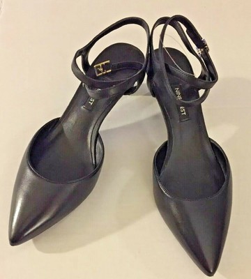 quinteena ankle strap pumps