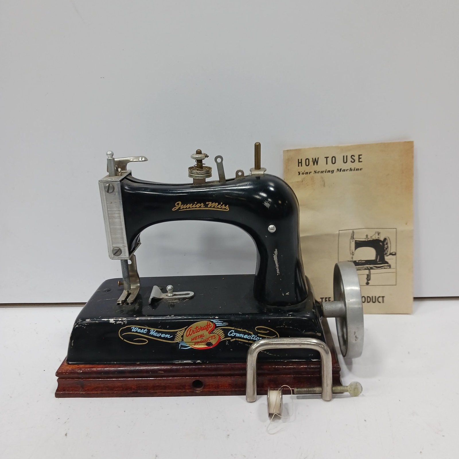 Vintage Junior Miss Mini Sewing Machine eBay