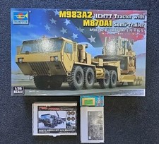 Trumpeter 1/35 M983A2 HEMTT Tractor with M870A1 Semi-trailer # 01055 + Extras
