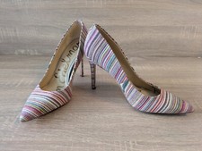 Sam Edelman Multicolor Stripe Stiletto High Heel Pointed Toe Pumps 8.5 - Hazel