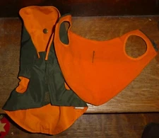 Kwigy Bo Crown Orange Green Waterproof Hooted Fleece Lined XXS Dog Coat Jacket 