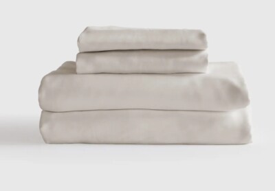 NWOT Quince King Sheet Set Organic Bamboo Sand 4pc