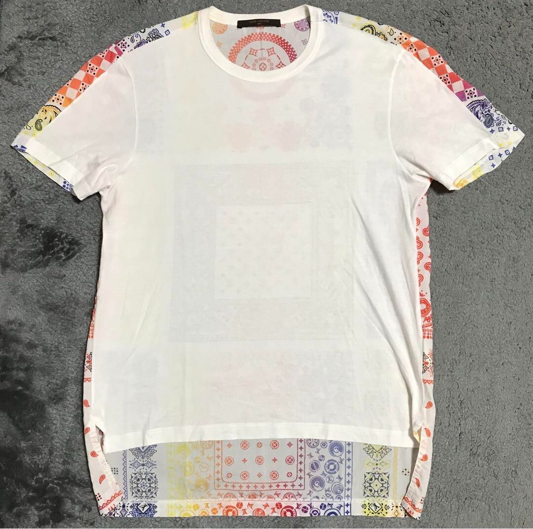 LOUIS VUITTON 17AW Paisley Short Sleeve T-shirt M White X LOUIS VUITTON 17AW Paisley Short Sleeve T-shirt M White X