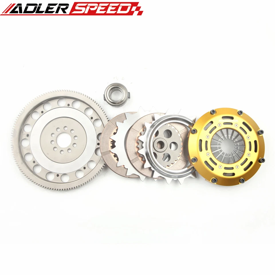 Racing Clutch Twin Disc Kit For VW CORRADO JETTA PASSAT Golf GTI VR6 2.8L Medium - Image 3 of 4