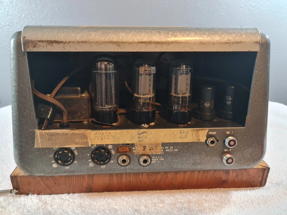Amplificador KnightTube 93-370 1949 3 canales. Completo, sin probar Foto 3 de 4